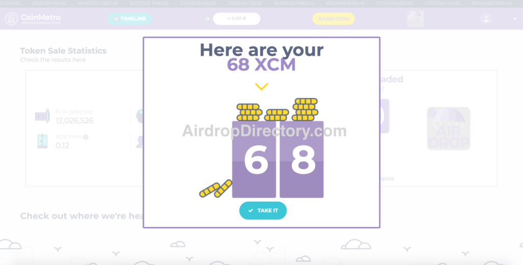 CoinMetro Airdrop Tutorial 11