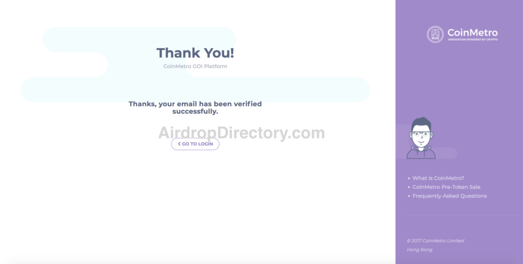 CoinMetro Airdrop Tutorial 4