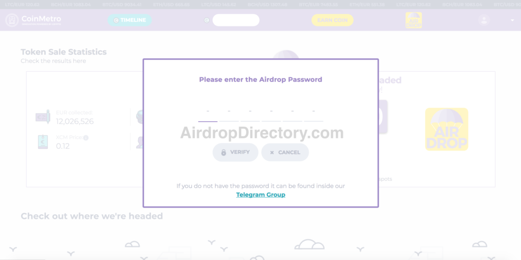 CoinMetro Airdrop Tutorial 8