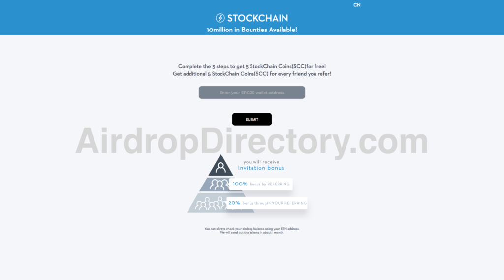 StockChain Airdrop Tutorial 1